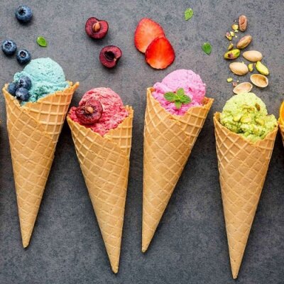 Eiswaffeln & Dekoration