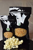 Hopser Funfood Premiumpopcornmais 1 kg Aromaschutzverpackung, große Flocken, GMO-frei, perfekt für Veredelungen