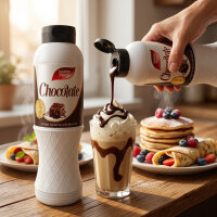 Schokolade Topping Sauce 1 kg für Eis Desserts Waffeln Pancakes
