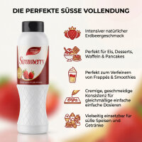 Erdbeer Topping Sauce 1 kg für Eis Desserts Waffeln...