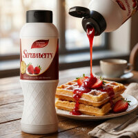 Erdbeer Topping Sauce 1 kg für Eis Desserts Waffeln Pancakes