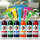 Slush Sirup Partyset 6 Sorten 250 ml + 5 bunte Palmen 1:5 AZO frei ohne Glyzerin