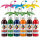 Slush Sirup Partyset 6 Sorten 250 ml + 5 bunte Palmen 1:5 AZO frei ohne Glyzerin