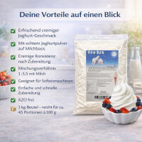 Softeis Pulver Frozen Joghurt 1 kg IceBär für...