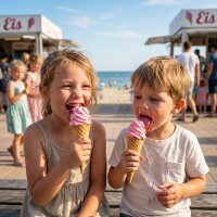 Softeis Pulver Erdbeere 1 kg IceBär für Softeismaschine 1:2,5 Mischung