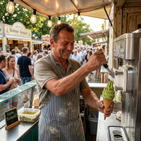 Softeis Pulver Pistazie gesalzen 1 kg IceBär für Softeismaschine 1:2,5 Mischung