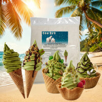 Softeis Pulver Pistazie gesalzen 1 kg IceBär für Softeismaschine 1:2,5 Mischung