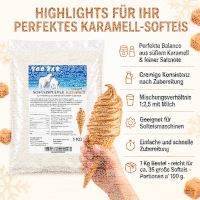 Softeis Pulver salziges Karamell 1 kg IceBär...