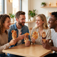 Softeis Pulver salziges Karamell 1 kg IceBär für Softeismaschine 1:2,5 Mischung