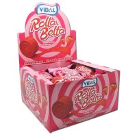 Display Komplett 24x Rolla Belta rote Fruchtgummirolle...