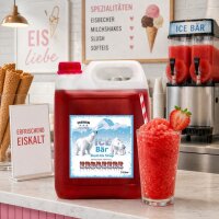 Ice Bär Slush Sirup Erdbeer Geschmack 5L 1:5 AZO & glyzerinfrei
