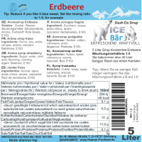 ICE BÄR Slush Sirup Erdbeere Konzentrat Glycerinfrei...