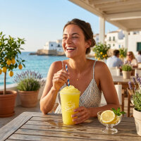 Rainbow Slush Sirup Zitrone 1L 1:5 AZO frei ohne Glyzerin Konzentrat