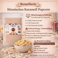 Popcorn Karamell Zucker 1 kg für Karamell Popcorn und Desserts