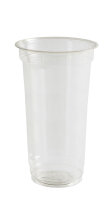 Karton 0,25 Liter/0,32 Liter RPET Trinkbecher mit Eichstrich 1250 Stück (25x50) 100% recyceltes PET Slush