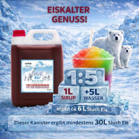 Ice Bär Slush Sirup Himbeer Geschmack 5L 1:5 AZO & glyzerinfrei
