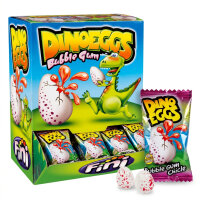 Display Komplett 200x Fini Dinoeggs Bubble Gum Erdbeere