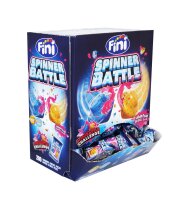 Display Komplett 200x Fini Bubble Gum Spinner Battle mit flüssigen Kern