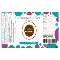 Aroma Zuckerwattezucker Karamell Geschmack AZO frei 1 kg Beutel