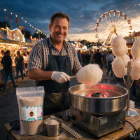 Aroma Zuckerwattezucker Karamell Geschmack AZO frei 1 kg Beutel