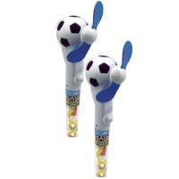 Display Komplett Soccer Breeze 12 Stück Handventilator Fussball mit Bonbons
