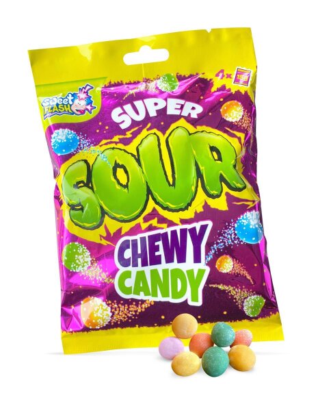 Super Sour Chewy Candy Kaubonbons 60 g