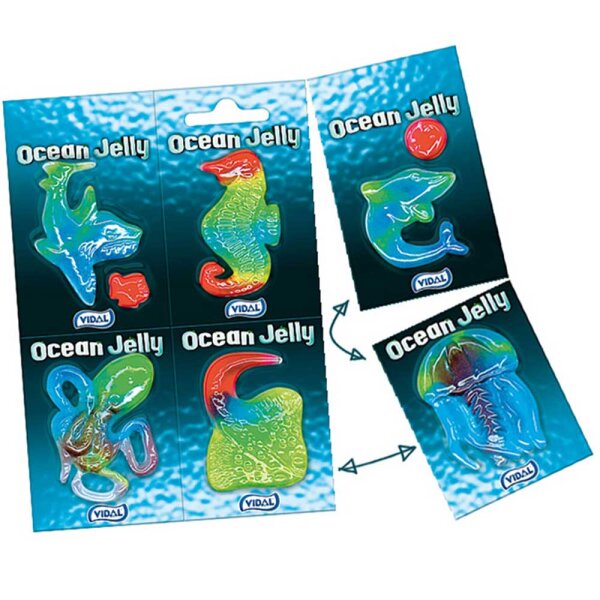 Vidal Ocean Jelly 6x11g Fruchtgummi Blister