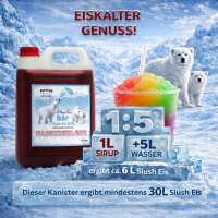 Ice Bär Slush Sirup Wassermelonen Geschmack 5L 1:5 AZO & glyzerinfrei
