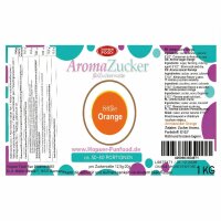Aroma Zuckerwattezucker Orange Geschmack 1 kg Beutel