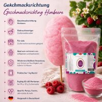 Aroma Zuckerwattezucker Himbeere Geschmack 1 kg Beutel