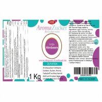 Aroma Zuckerwattezucker Himbeere Geschmack 1 kg Beutel