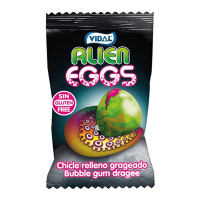 Vidal Alien Eggs Kaugummi 5g mit Saurem Kern,...