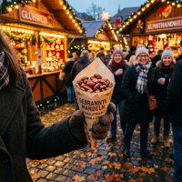 Hopser Funfood Gebrannte Mandeln 5 kg – Premium Largueta Mandeln, Weihnachtsmarkt Qualität, Großpackung