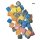 Display Komplett Sour Gummy Cubes 15 Beutel Extra Sauer