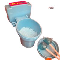 Display Komplett POTTY n Dip 12 Stück Plastiktoilette 2 Lutscher mit Dip Zitronenpulver Neues Design