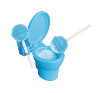 Display Komplett POTTY n Dip 12 Stück Plastiktoilette 2 Lutscher mit Dip Zitronenpulver Neues Design