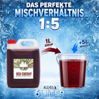 Rainbow Slush Sirup Red Energy Geschmack 5L 1:5 AZO & glyzerinfrei