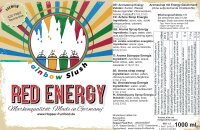 Rainbow Slush Sirup Red Energy 1L 1:5 AZO frei ohne Glyzerin Konzentrat