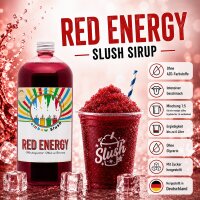 Rainbow Slush Sirup Red Energy Geschmack 1L 1:5 AZO &...