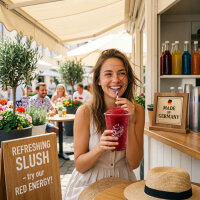 Rainbow Slush Sirup Red Energy Geschmack 1L 1:5 AZO & glyzerinfrei