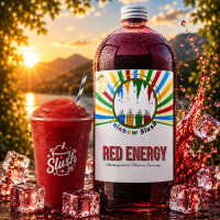 Rainbow Slush Sirup Red Energy Geschmack 1L 1:5 AZO & glyzerinfrei