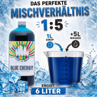 Rainbow Slush Sirup Blue Energy 1L 1:5 AZO frei ohne Glyzerin Konzentrat