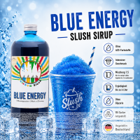 Rainbow Slush Sirup Blue Energy Geschmack 1L 1:5 AZO...