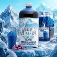 Ice Bär Slush Sirup Blaue Himbeer Geschmack 1L 1:5 AZO & glyzerinfrei