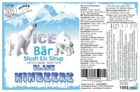 Ice Bär Slush Sirup Blaue Himbeer Geschmack 1L 1:5 AZO & glyzerinfrei