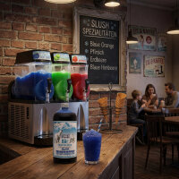 Ice Bär Slush Sirup Blaue Himbeer Geschmack 1L 1:5 AZO & glyzerinfrei