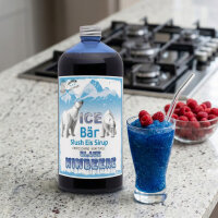 Ice Bär Slush Sirup Blaue Himbeer Geschmack 1L 1:5 AZO & glyzerinfrei