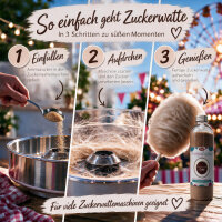 Aroma Zuckerwattezucker Cola Geschmack braun AZO-frei 230 g Flasche