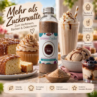 Aroma Zuckerwattezucker Cola Geschmack braun AZO-frei 230 g Flasche