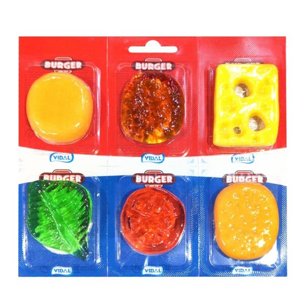 Vidal Burger Jelly 6x11g 6 einzeln verpackte und...